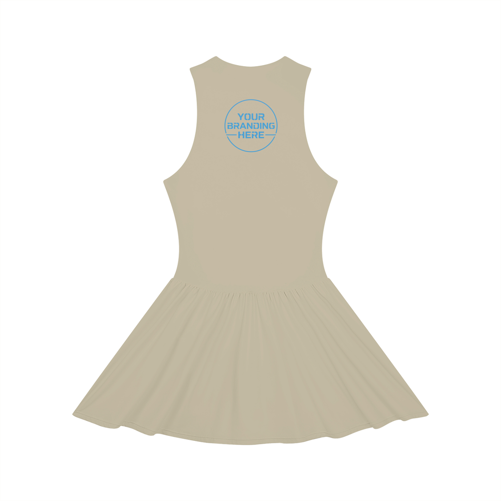 Women’s Ruched Sleeveless Full-Zip Dress - WO0015-O001-V2