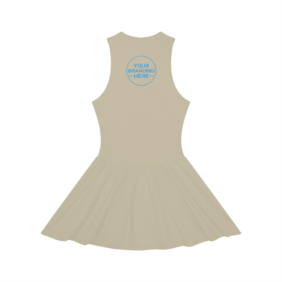 Women’s Ruched Sleeveless Full-Zip Dress - WO0015-O001-V2