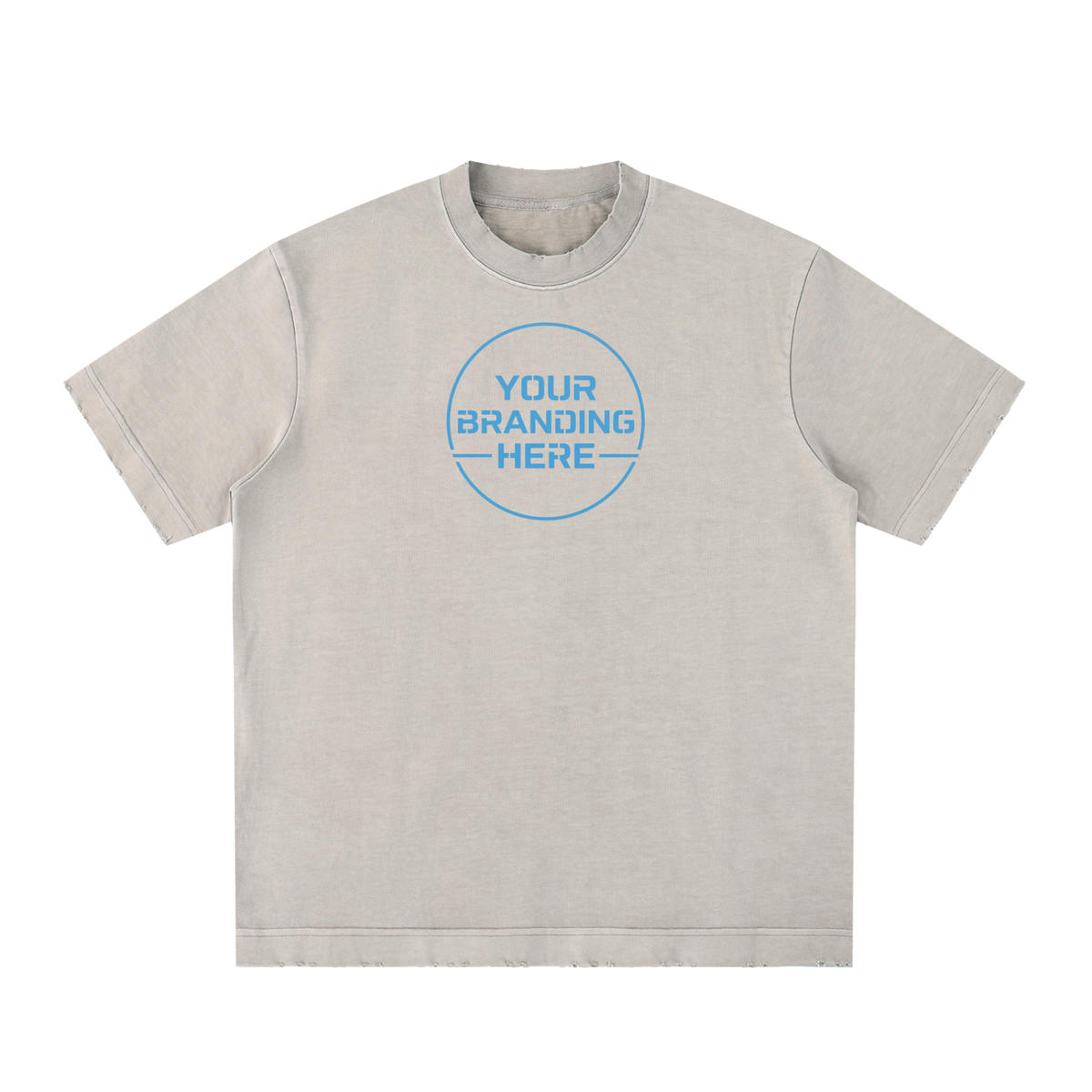 Heavyweight Vintage Washed Frayed T-Shirt - RT0022-C001-V8