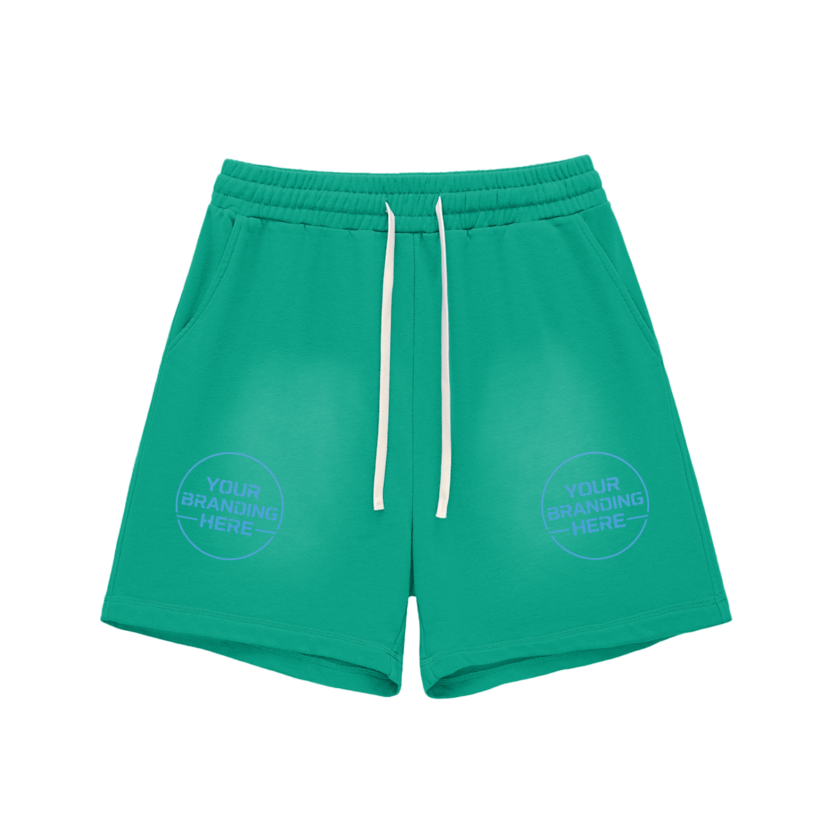 Sun Fade Raw Edge Cotton Shorts - RG0003-C001-V2