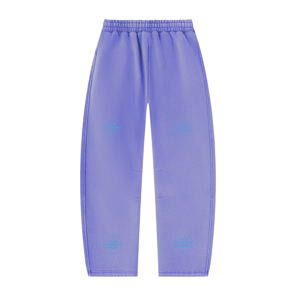 Unisex Vintage Wash Barrel Leg Fleece Sweatpants - UB0071-P001-V3