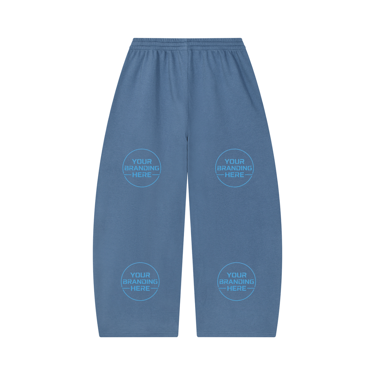 Unisex Waffle Barrel Leg Pants - UB0058-P001-V2