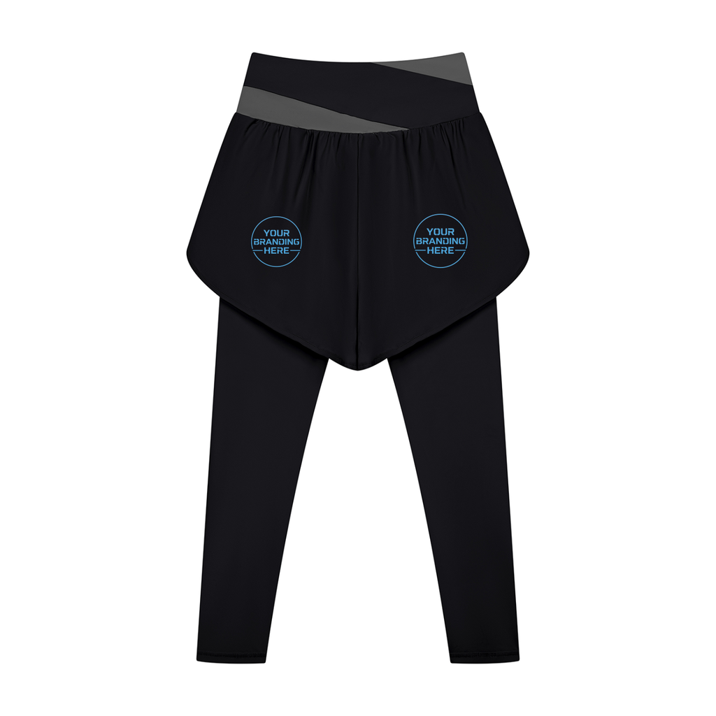 Women's Paneled High Waisted Yoga Leggings - WB0101-P001-V2
