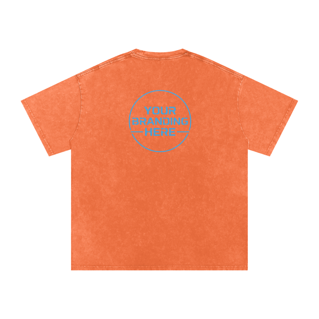 Snow Washed Oversized Cotton T-Shirt - R00037-C001-V14