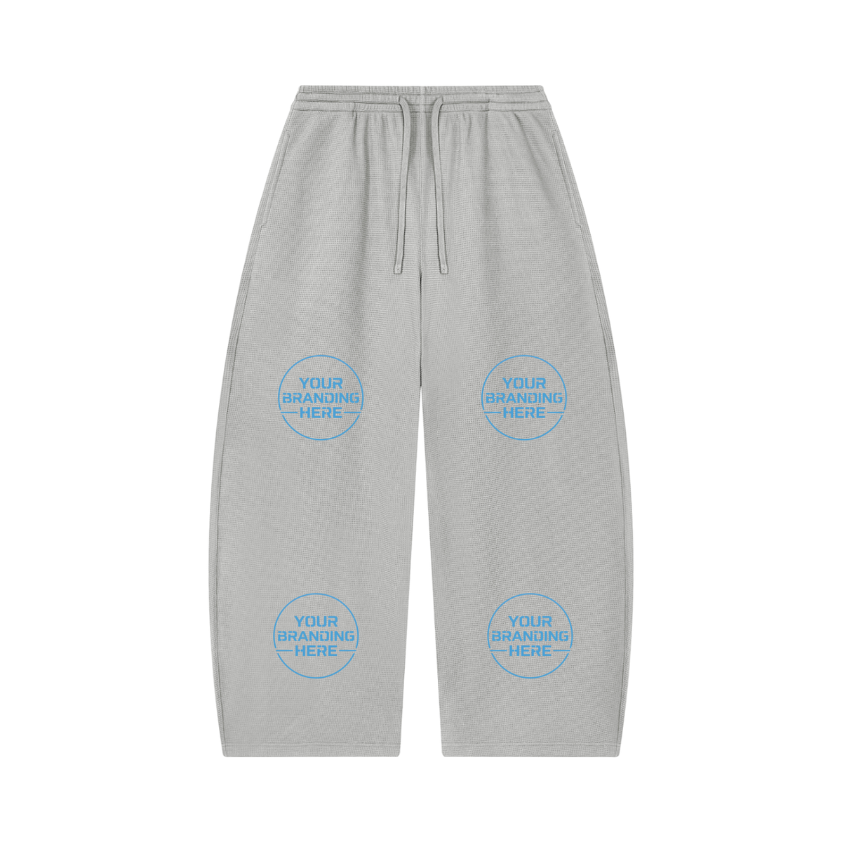 Unisex Waffle Barrel Leg Pants - UB0058-P001-V2