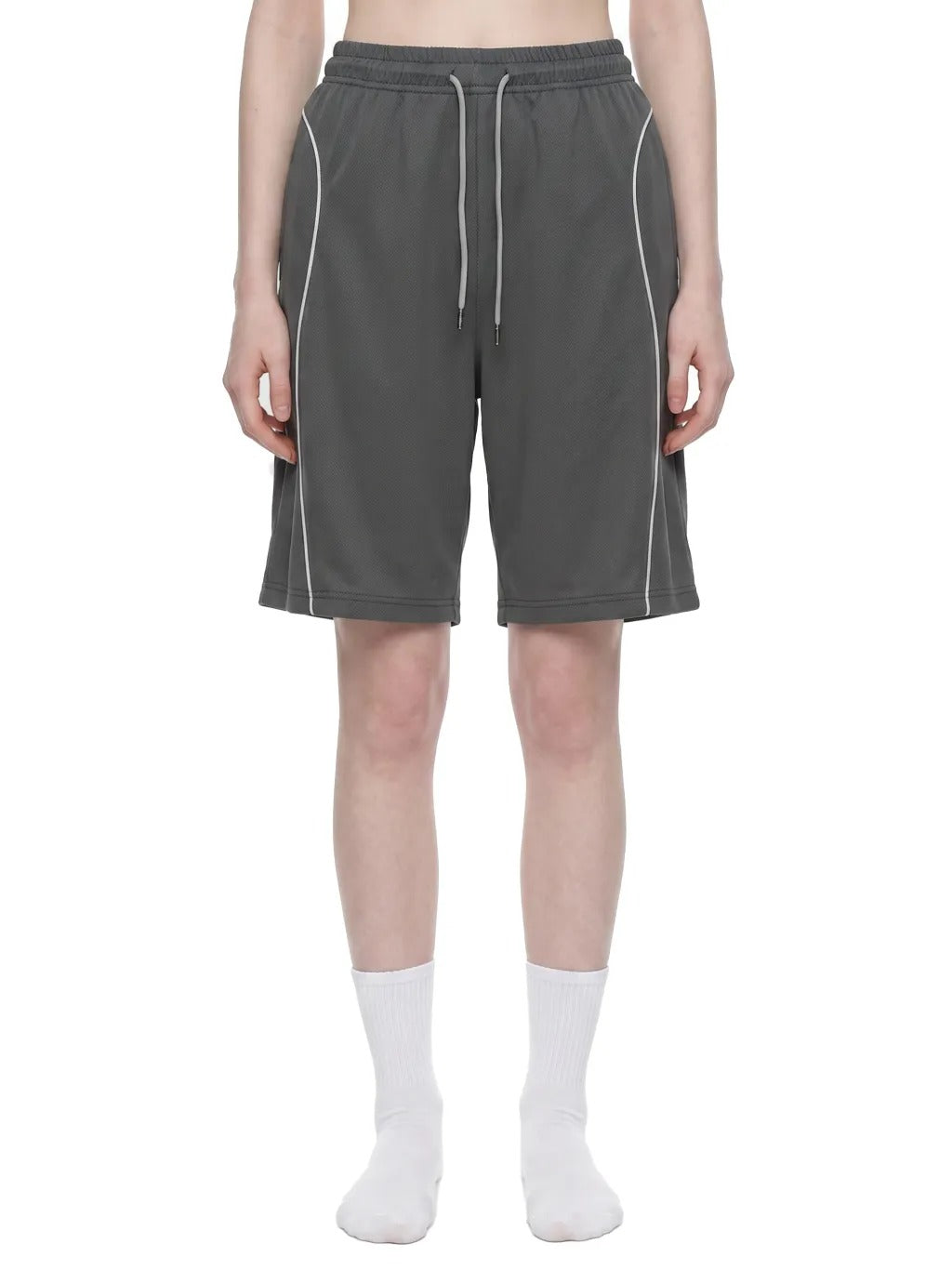 Unisex Piping Drawstring Shorts - UB0022-C001-V2