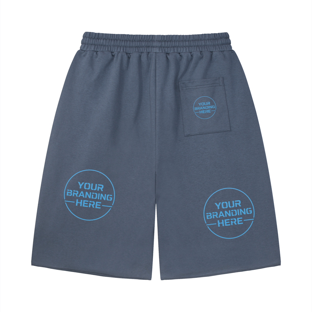 Unisex Loose Raw Edge Shorts - UB0066-C001-V2