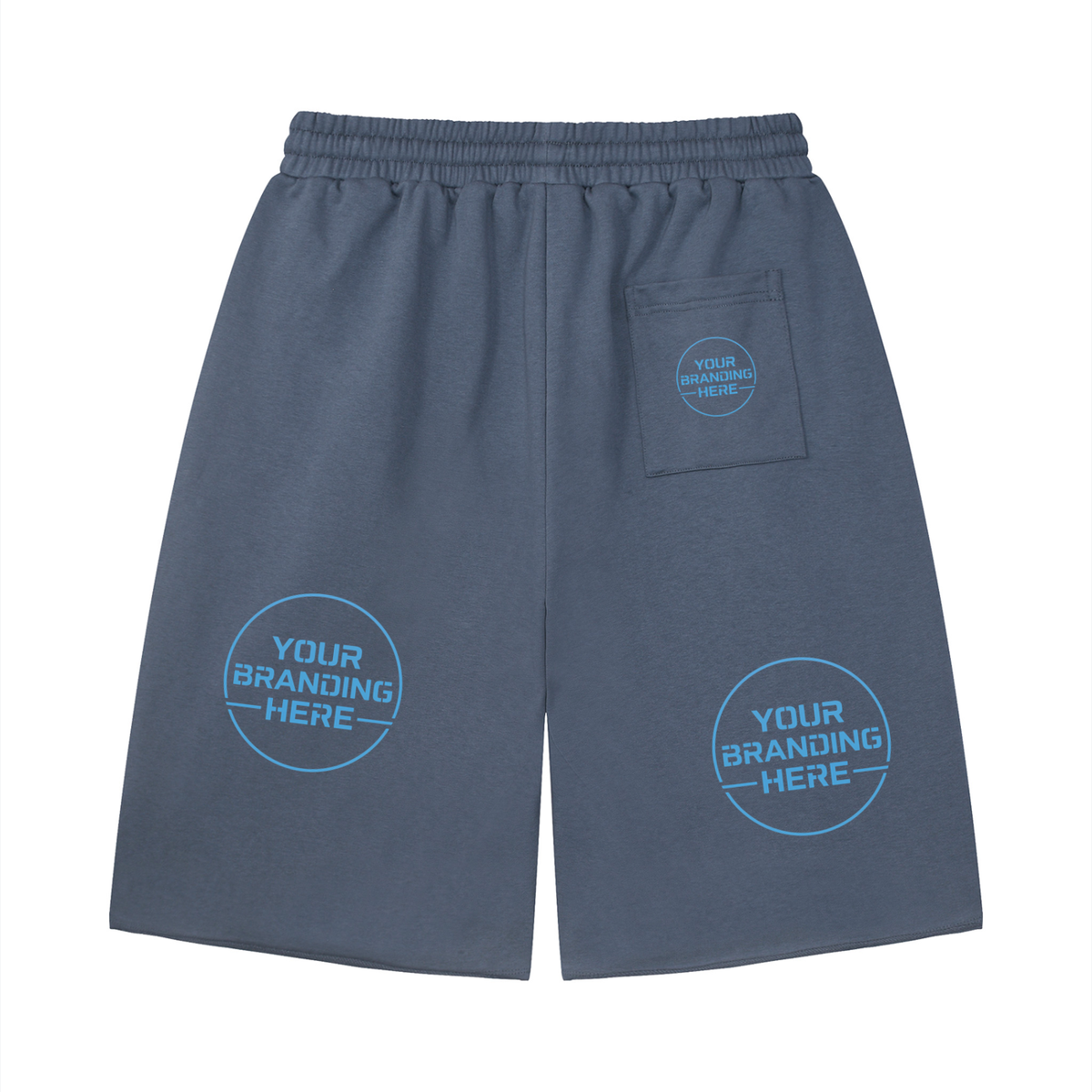 Unisex Loose Raw Edge Shorts - UB0066-C001-V2