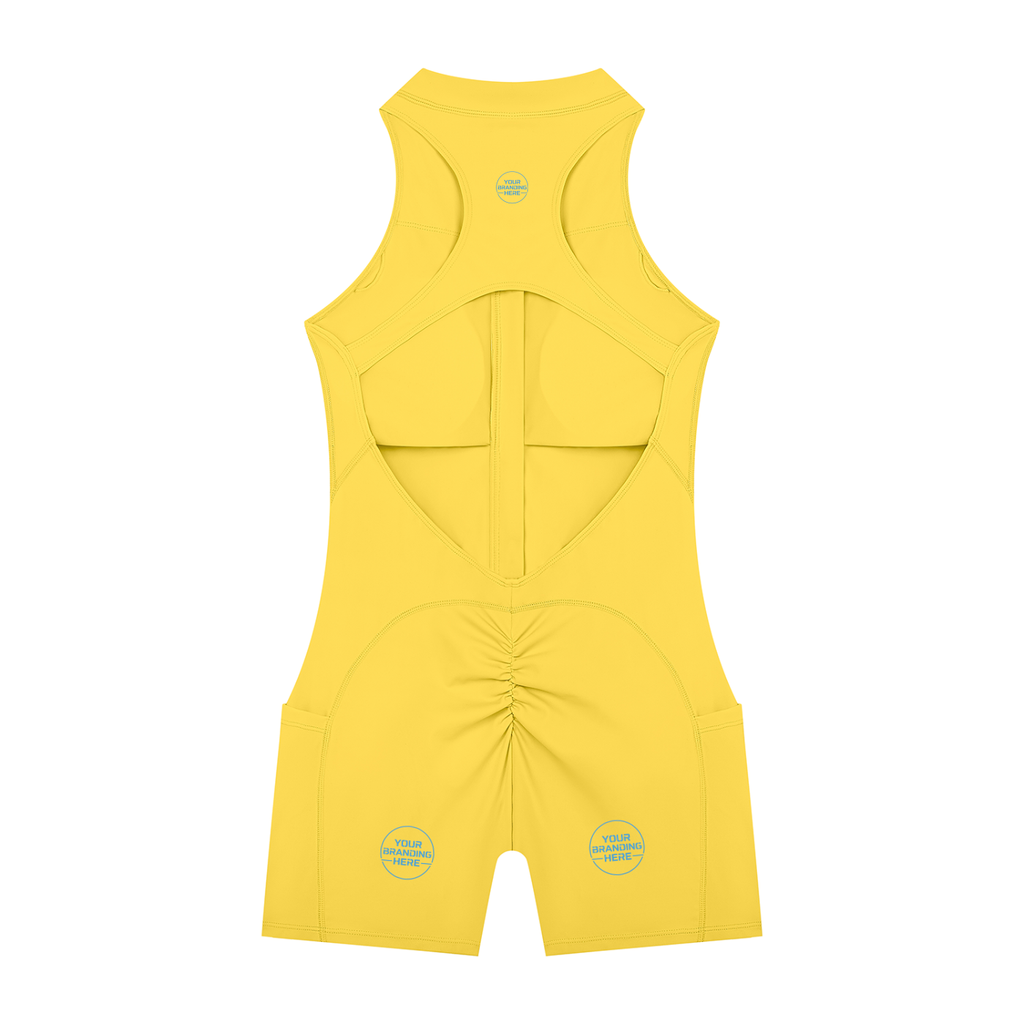 Women’s Quarter-Zip Yoga Romper - WB0076-O001-V2