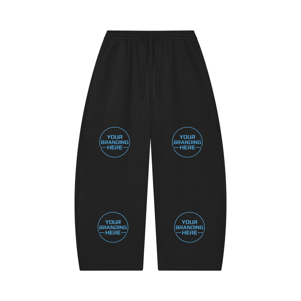 Unisex Waffle Barrel Leg Pants - UB0058-P001-V2