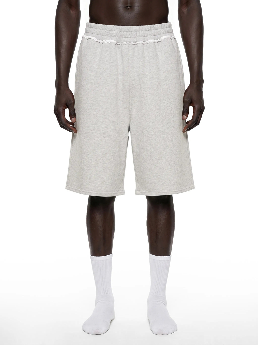 Unisex Raw Edge Fleece Shorts - UT0320-P001-V2