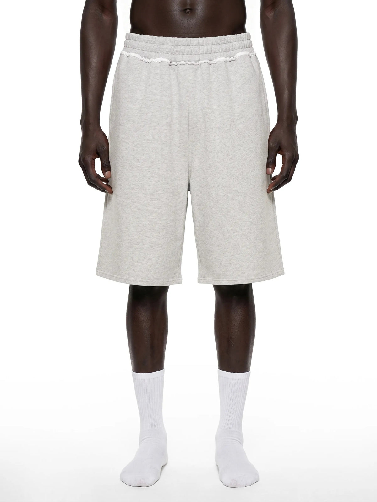 Unisex Raw Edge Fleece Shorts - UT0320-P001-V2