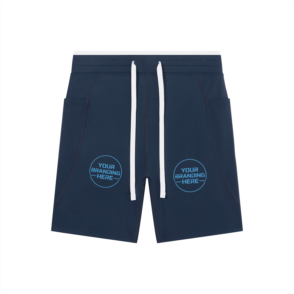 Women's High Rise Color Block Yoga Shorts - WB0062-P001-V2