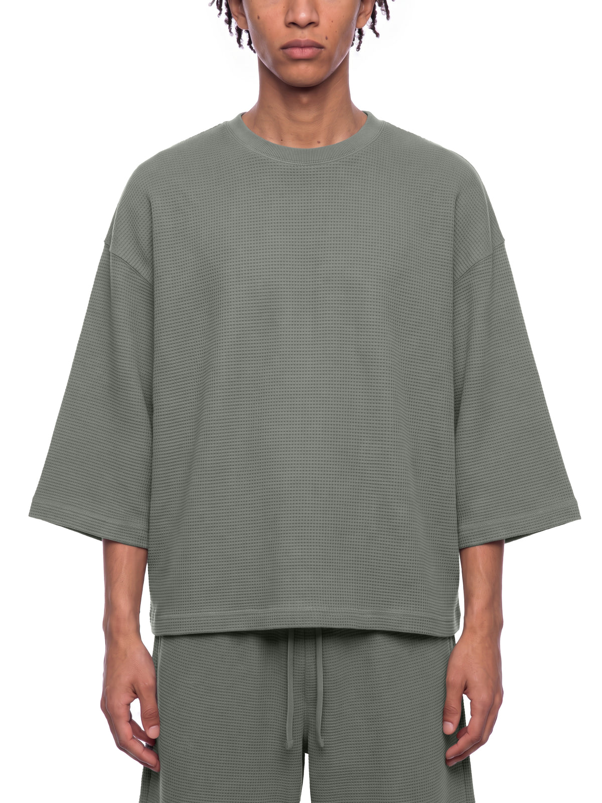Unisex Waffle Boxy T-Shirt - UT0317-C001-V2