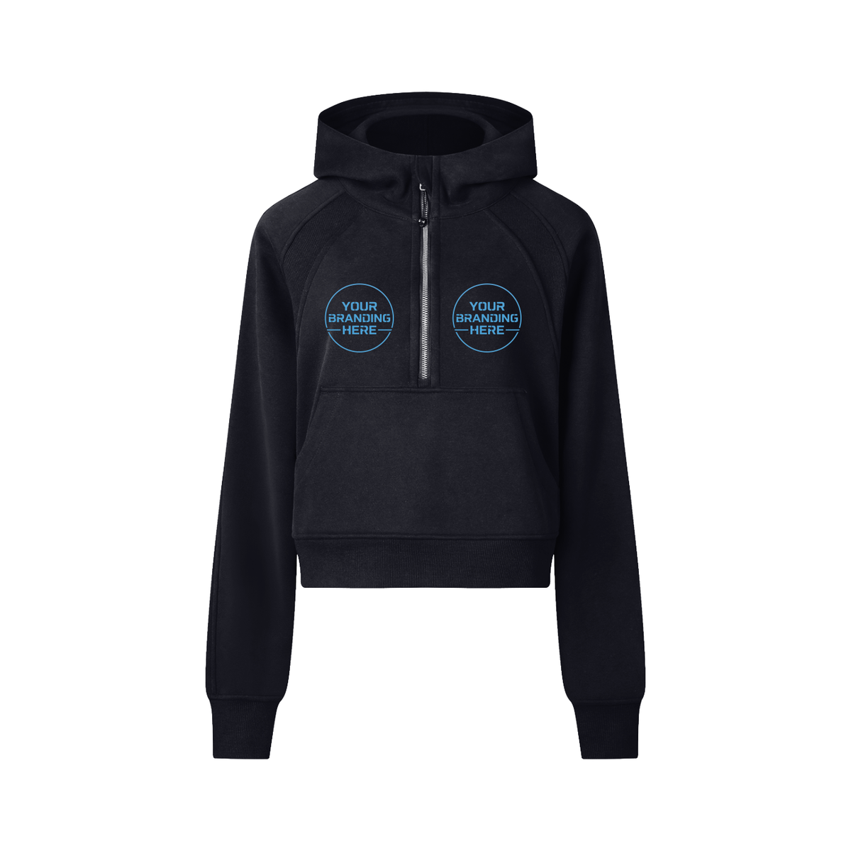 Cropped Half-Zip Hoodie - RP0006-P001-V4