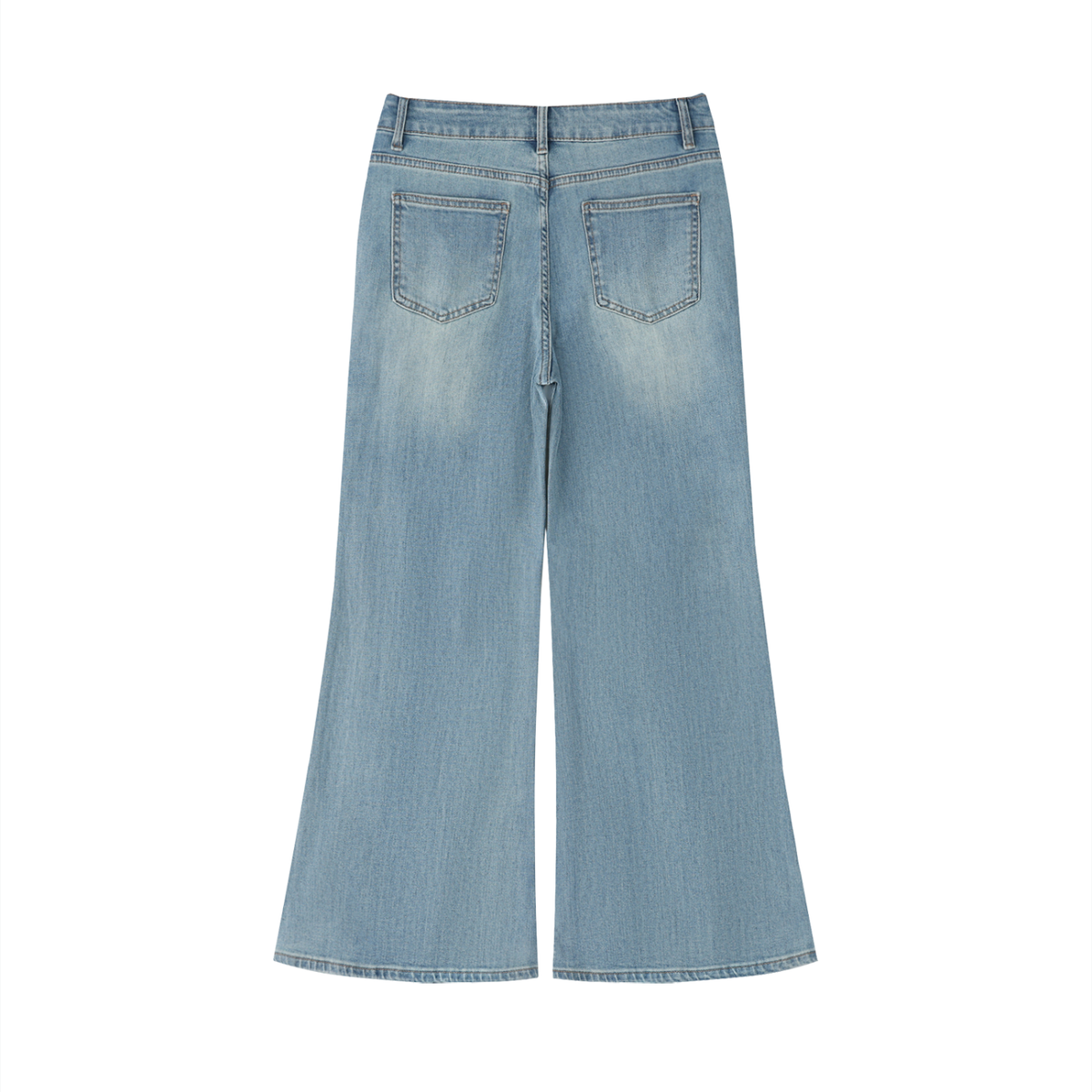 Women's Vintage Wash Flared Leg Jeans- WB0021-C001-V2