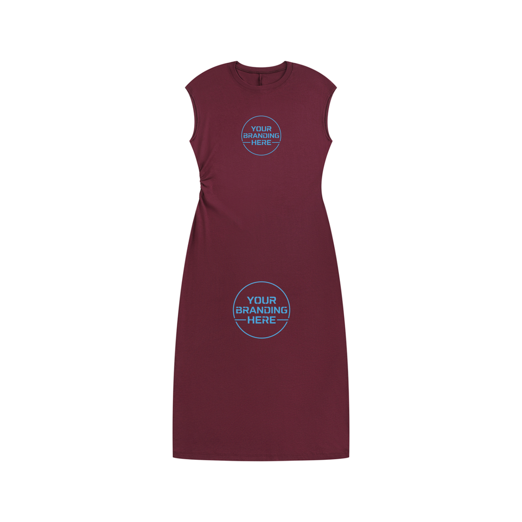 Women’s Ruched Sleeveless Dress - WO0017-C001-V2