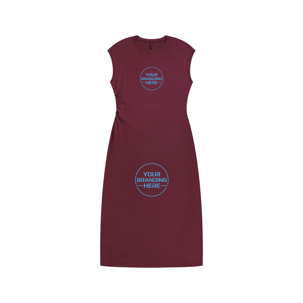 Women’s Ruched Sleeveless Dress - WO0017-C001-V2