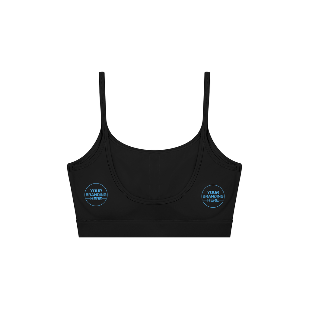 Women's Solid U-Neck Sports Bra - WT0131-O001-V2