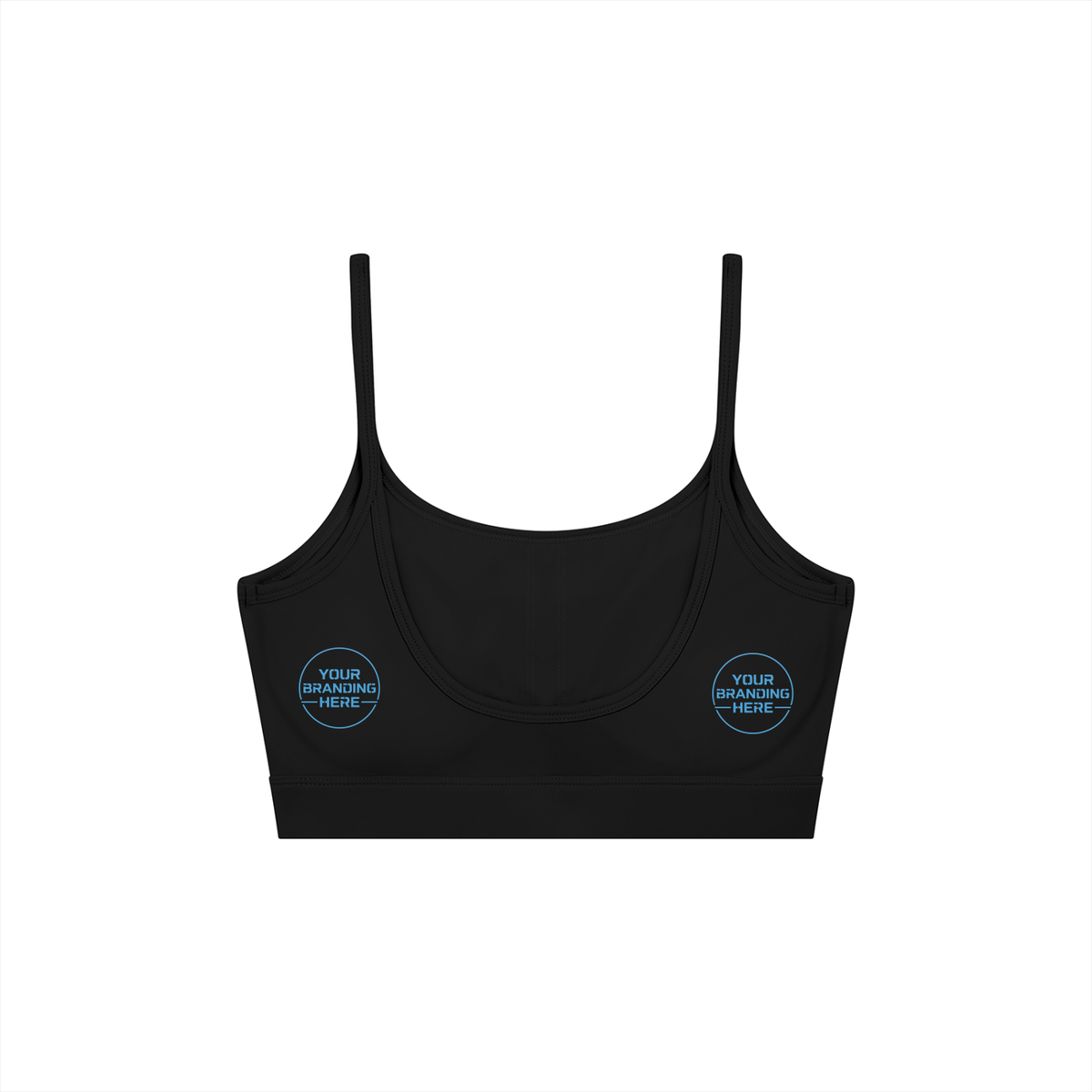 Women's Solid U-Neck Sports Bra - WT0131-O001-V2