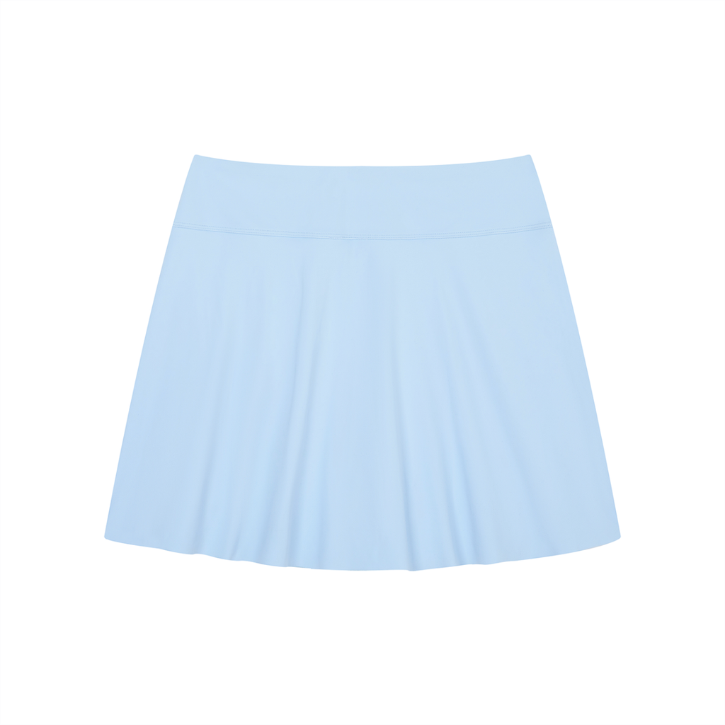 Women's A-Line Contrast Panel Slit Skirt -WB0047-O001-V3