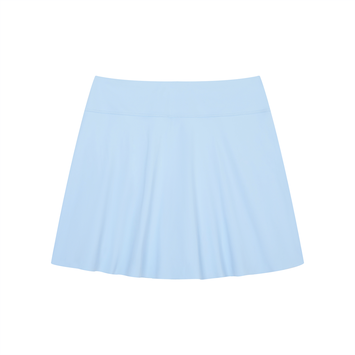 Women's A-Line Contrast Panel Slit Skirt -WB0047-O001-V3