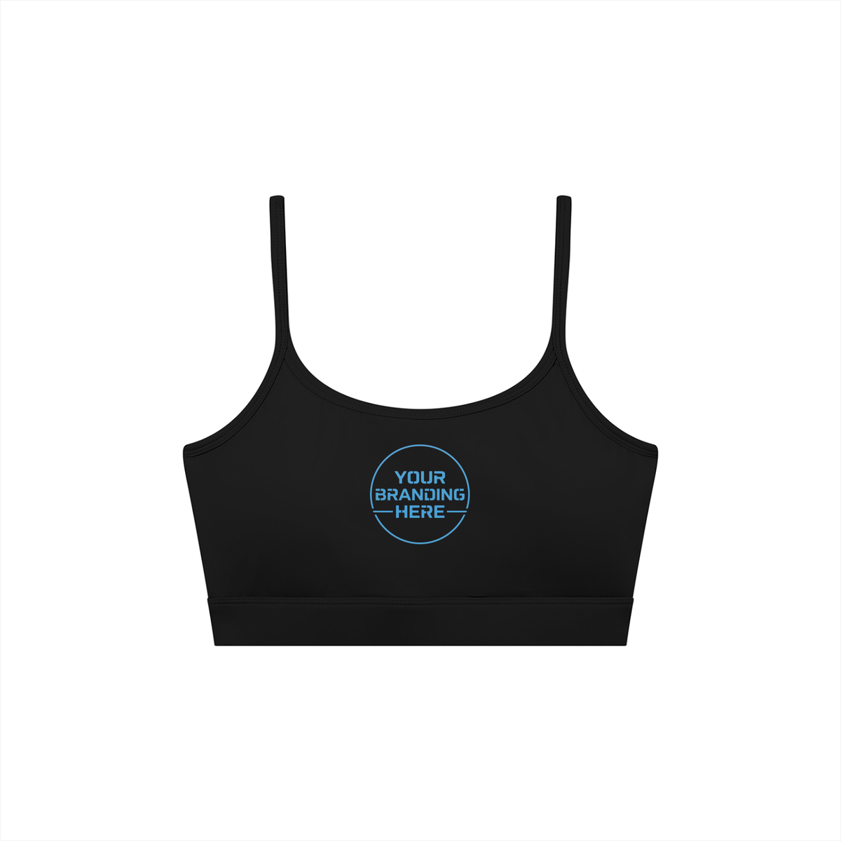 Women's Solid U-Neck Sports Bra - WT0131-O001-V2