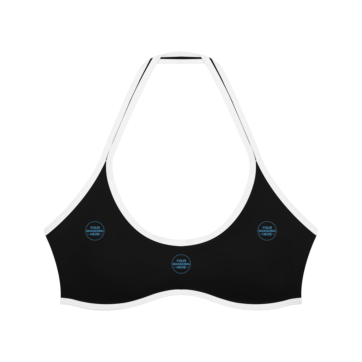 Women's Halter Color Block Yoga Sports Bra - WT0204-O001-V2