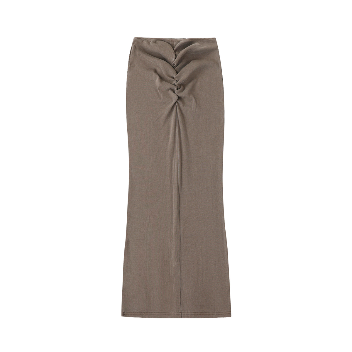 Dyed Washed Drawstring Maxi Skirt - WS0009-C001-V2