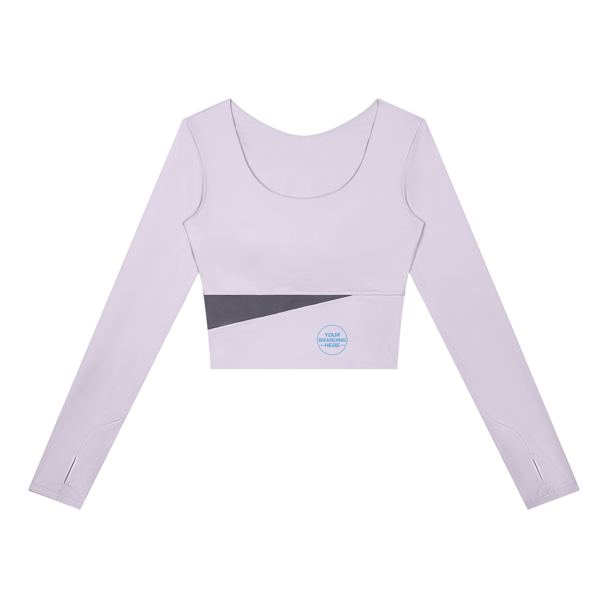 Women's Panelled Long Sleeve Yoga T-Shirt - WT0257-P001-V2