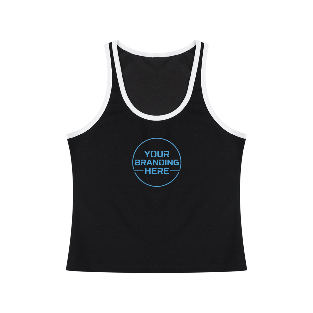 Women's Color Block Cropped Tank Top - WT0116-C001-V6