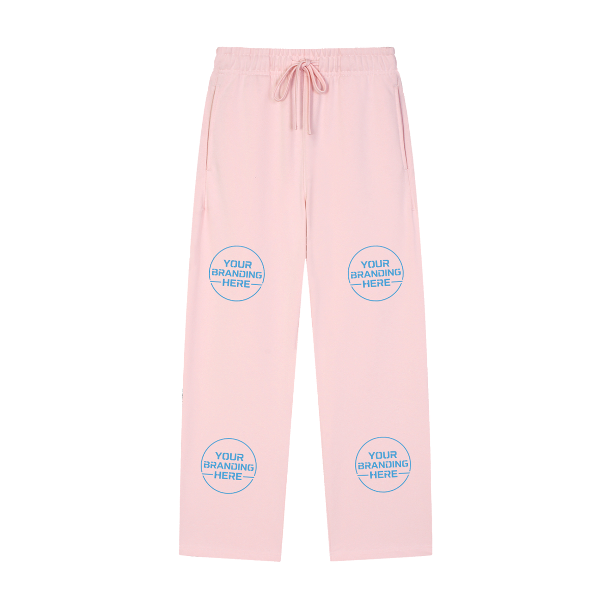 Solid Color Straight-Leg Sweatpants - RK0011-C001-V2