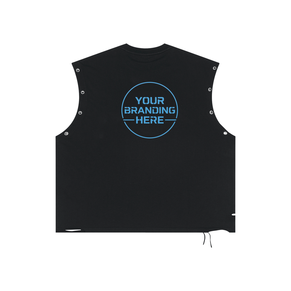 Distressed Grommet Eyelet Tank Top - RB0014-C001-V3