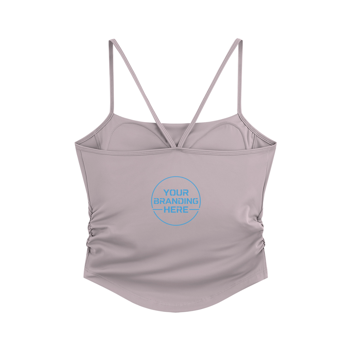 Women's Ruched Yoga Tank Top - WT0277-O001-V2