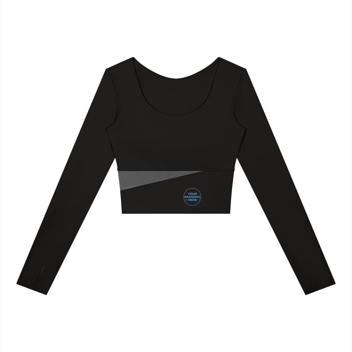 Women's Panelled Long Sleeve Yoga T-Shirt - WT0257-P001-V2