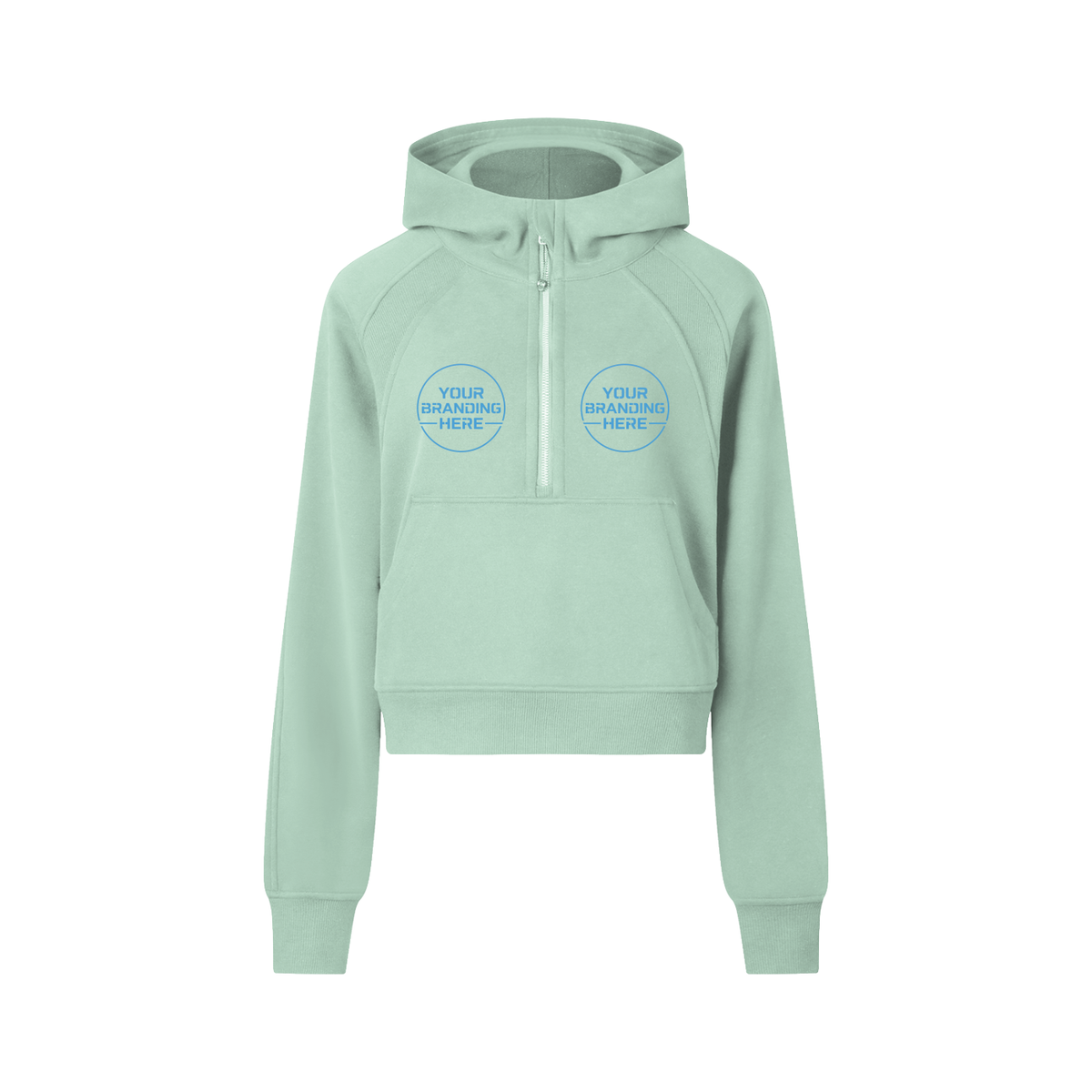 Cropped Half-Zip Hoodie - RP0006-P001-V4