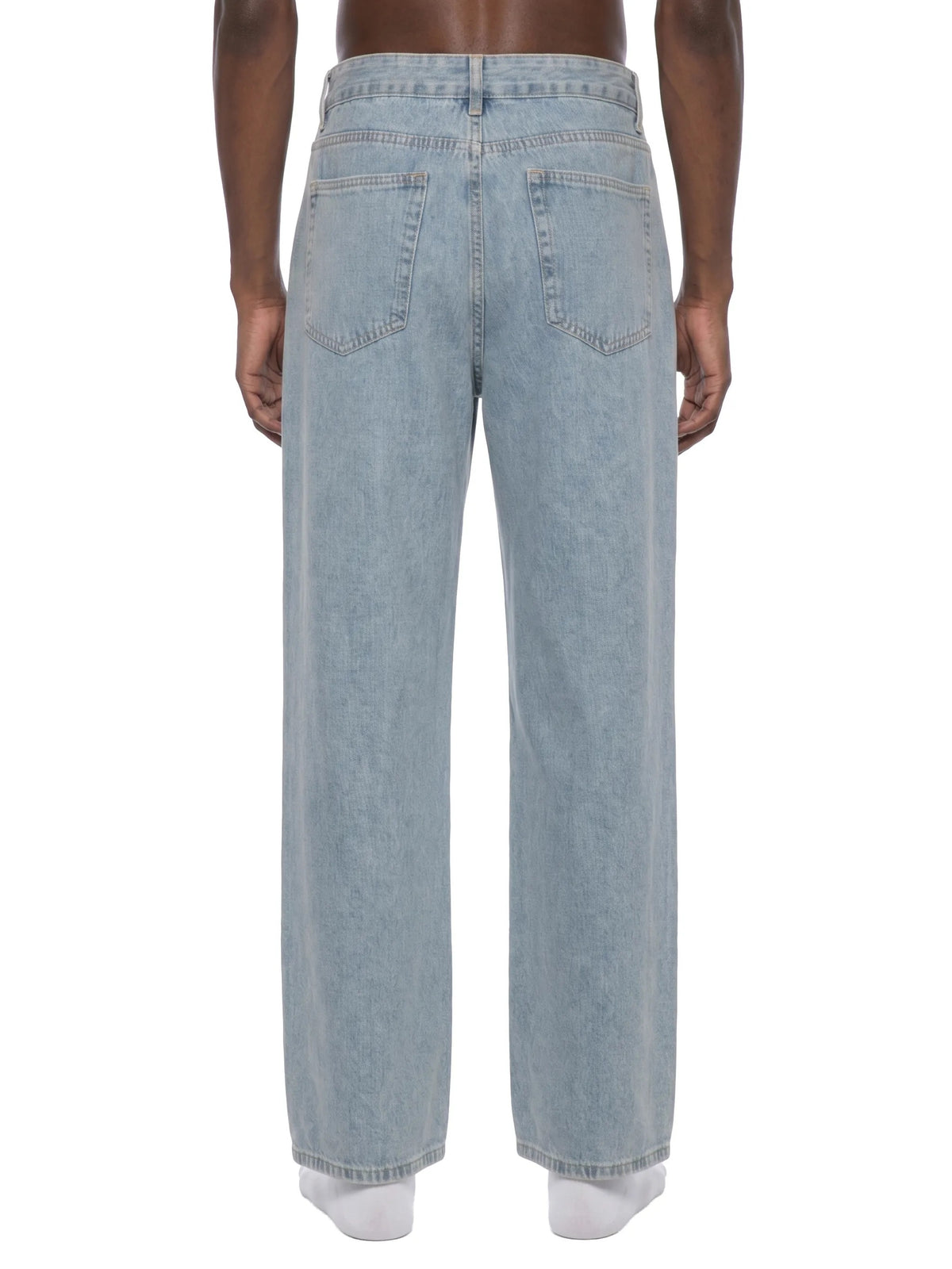 Unisex Vintage Wash Straight Leg Jeans - UB0029-C001-V2