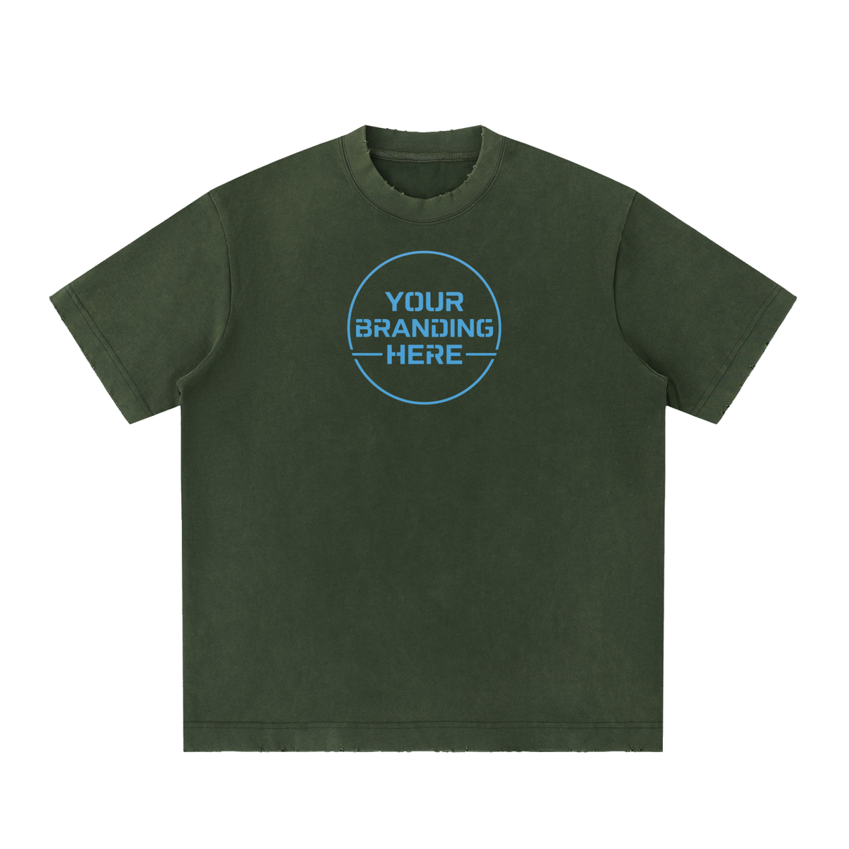 Heavyweight Vintage Washed Frayed T-Shirt - RT0022-C001-V8