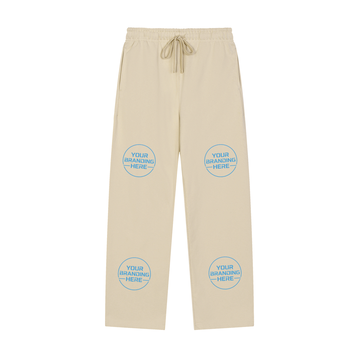 Solid Color Straight-Leg Sweatpants - RK0011-C001-V2