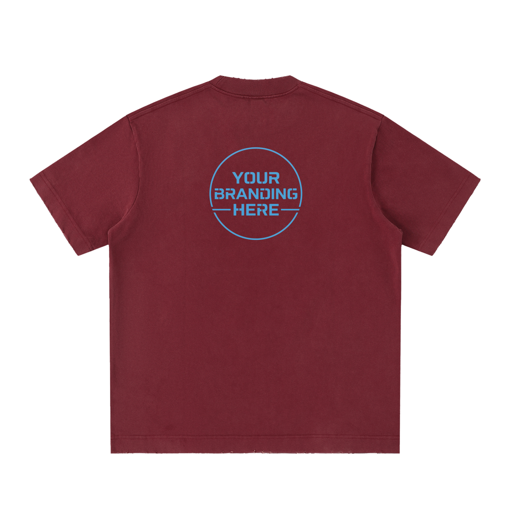 Heavyweight Vintage Washed Frayed T-Shirt - RT0022-C001-V8