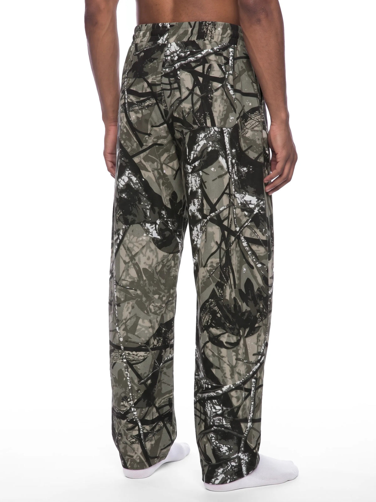 Unisex Tree Camo Barrel Leg Pants - UB0080-C001-V2