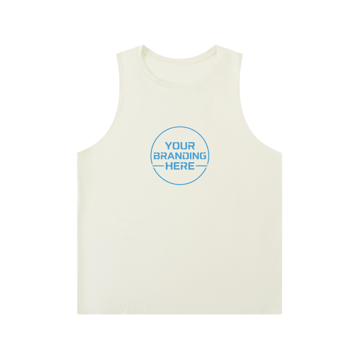 Men's Solid Color Crewneck Tank Top - MT0014-O001-V2