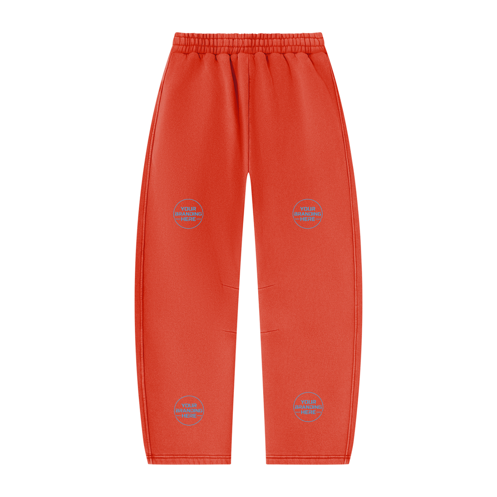 Unisex Vintage Wash Barrel Leg Fleece Sweatpants - UB0071-P001-V3