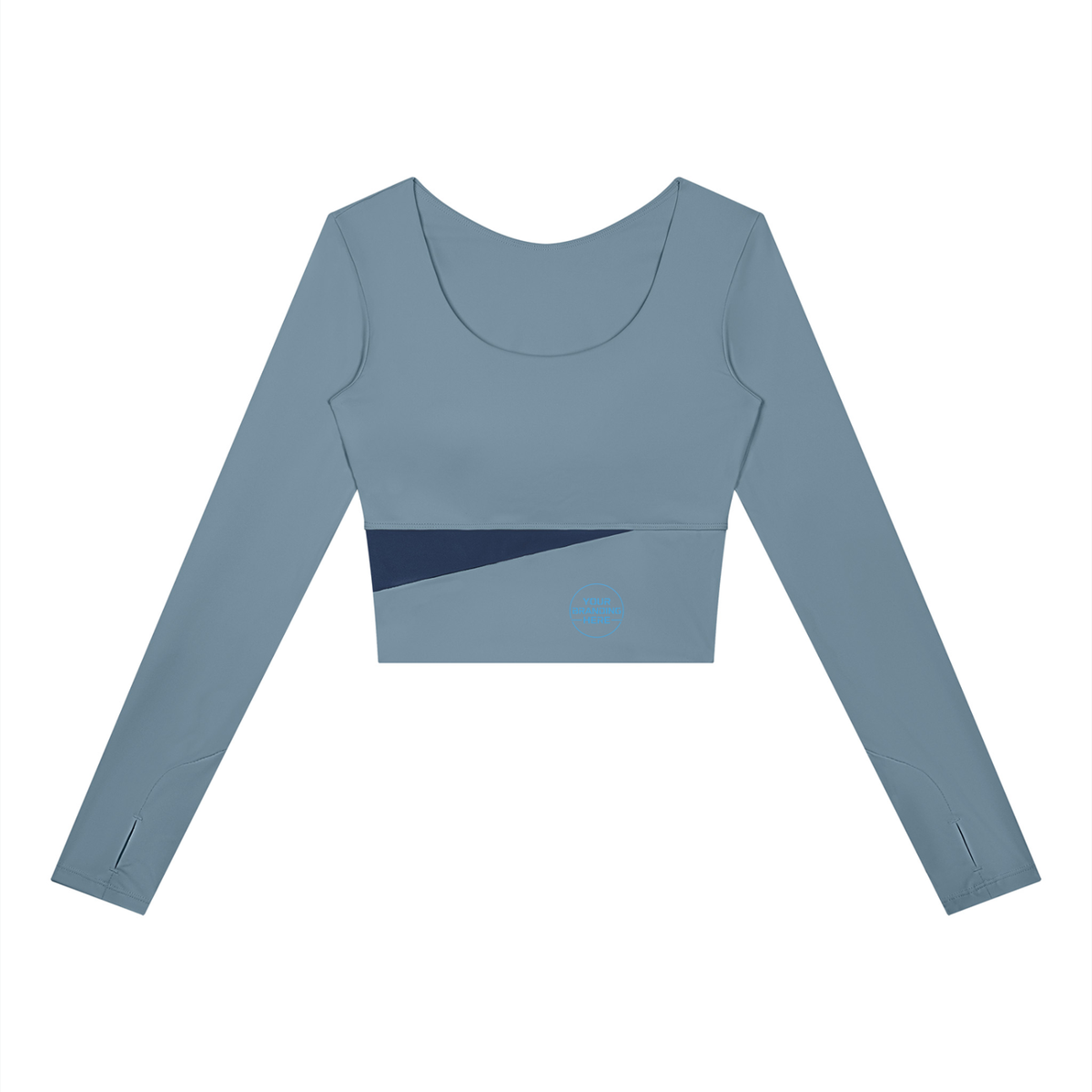 Women's Panelled Long Sleeve Yoga T-Shirt - WT0257-P001-V2