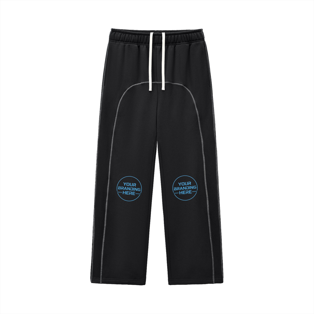 Contrast-Stitched Fleece Sweatpants - RK0033-P001-V2