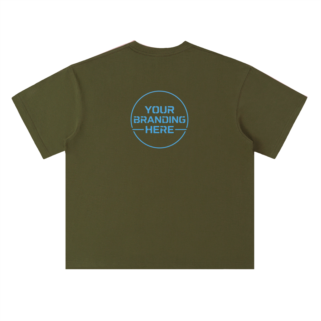 Heavyweight Drop Shoulder Cotton T-Shirt - RU0014-C001-V7