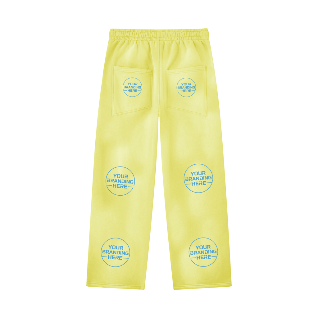 Unisex Sunfade Wide Leg Fleece Sweatpants - UB0044-P001-V2