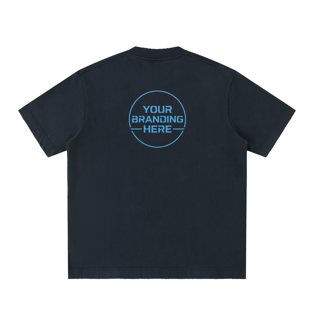 Heavyweight Vintage Washed Frayed T-Shirt - RT0022-C001-V8