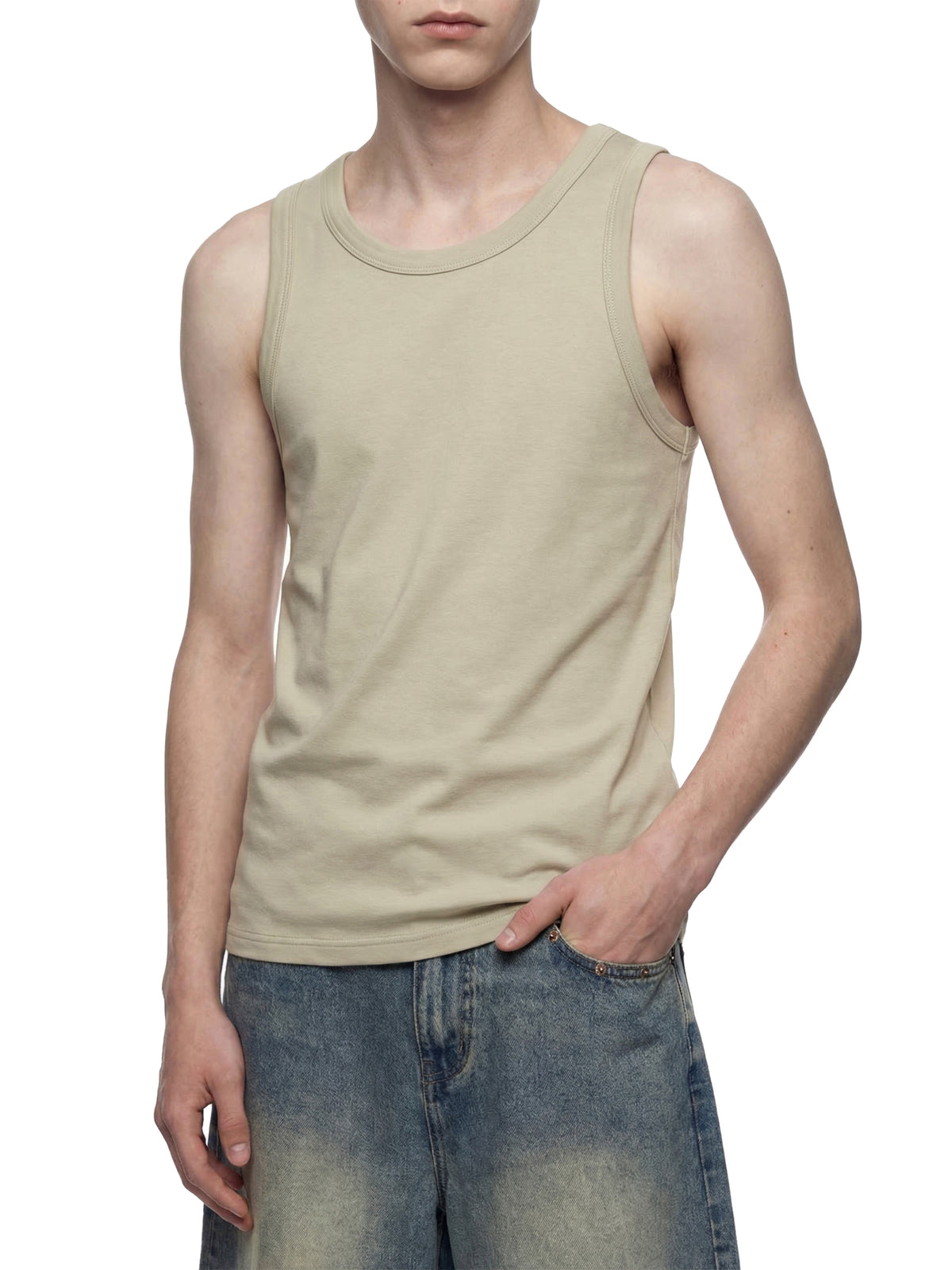 Men's Heavyweight Ribbed Tank Top - UT0010-P001-V2