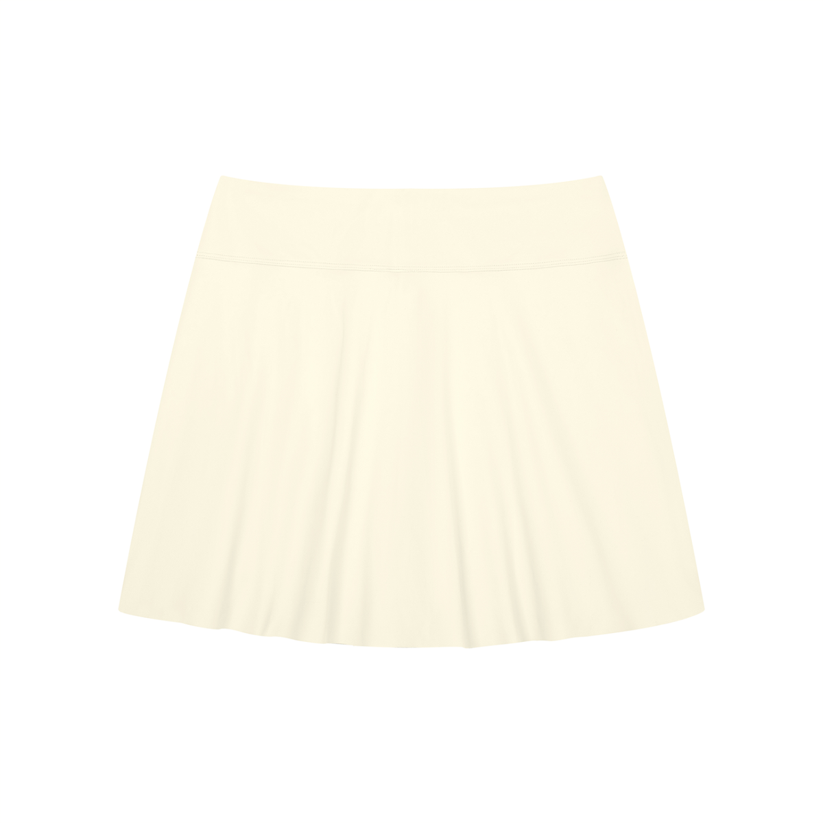 Women's A-Line Contrast Panel Slit Skirt -WB0047-O001-V3